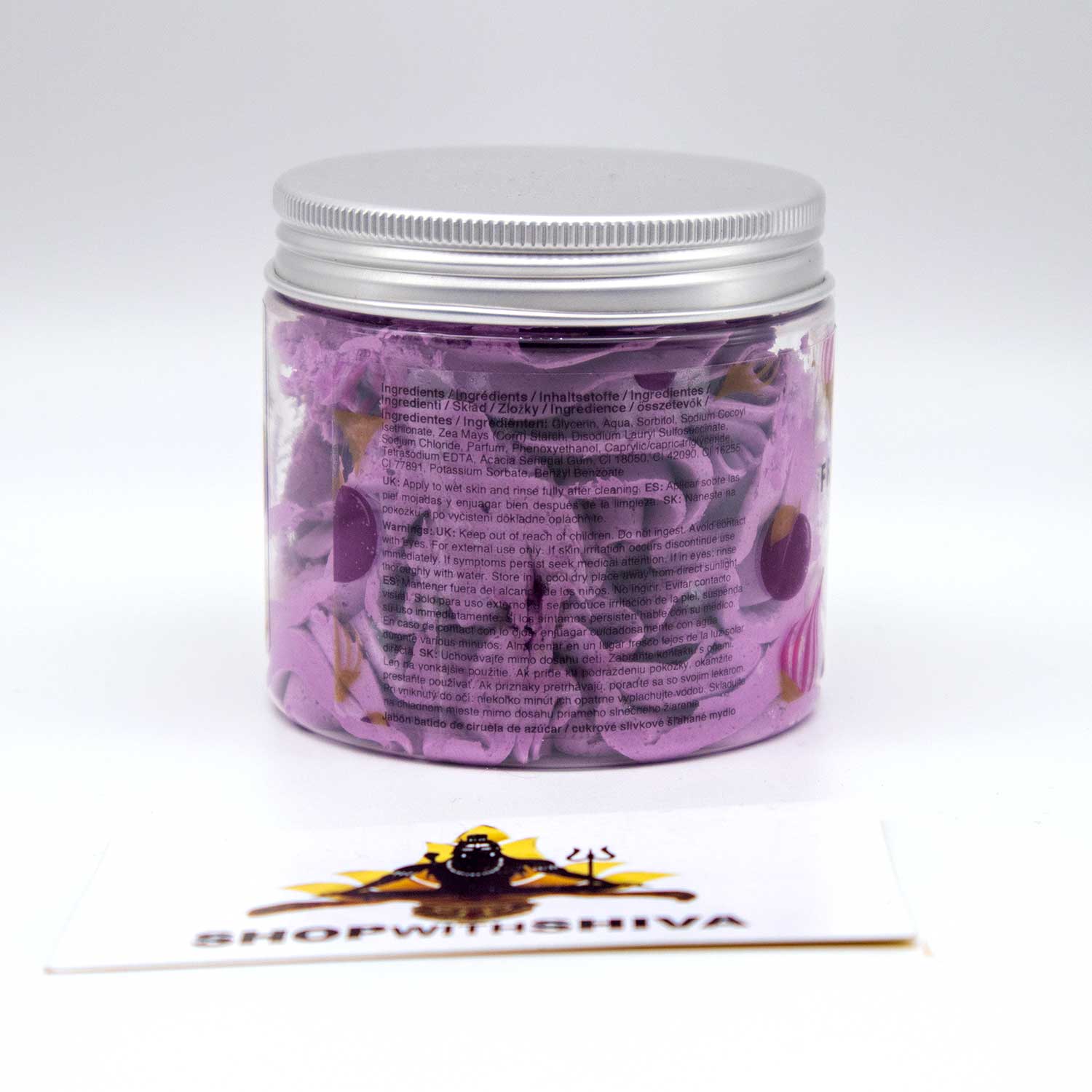 Whipped Cream Soap Frosted Sugar Plum Back